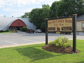 Old Candle Barn Sign